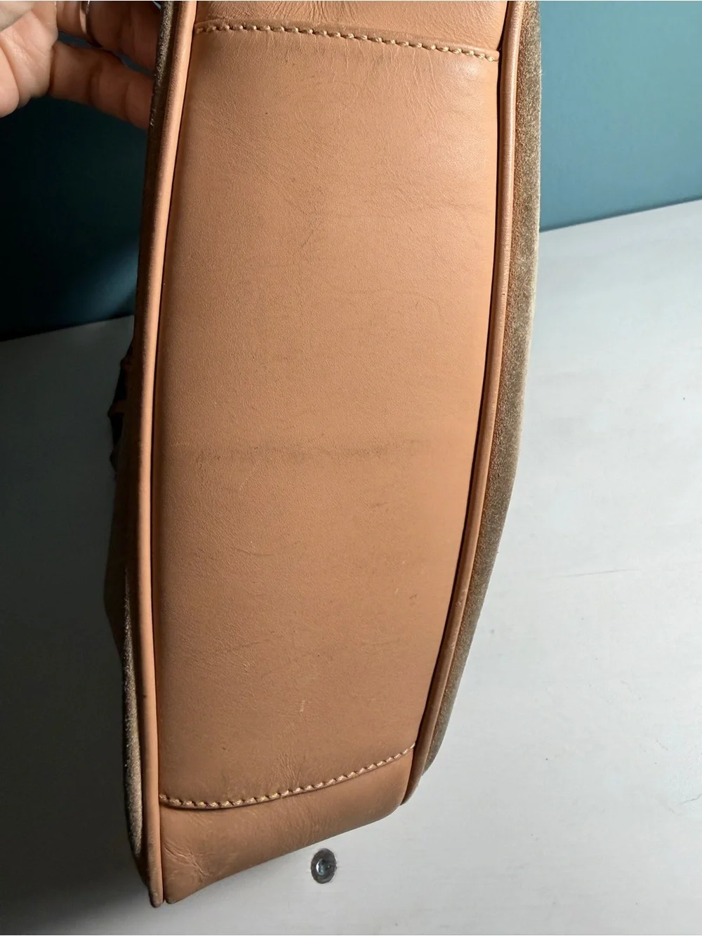 Vintage Tom Ford for Gucci Suede Bamboo 2-Way Hobo Bag - Tan - Entrupy Certified
